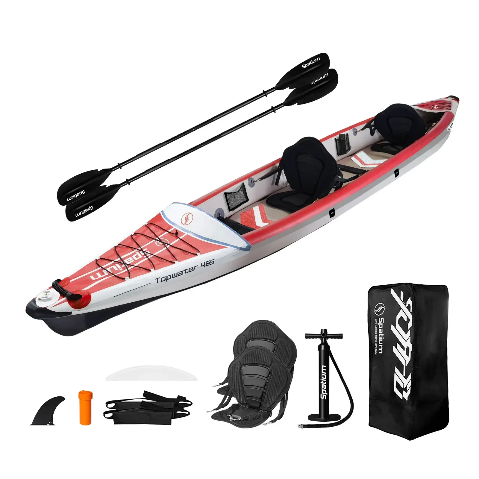 Fishing Boat Paddle - Spatium Inflatable Kayak PVC Fishing Boat