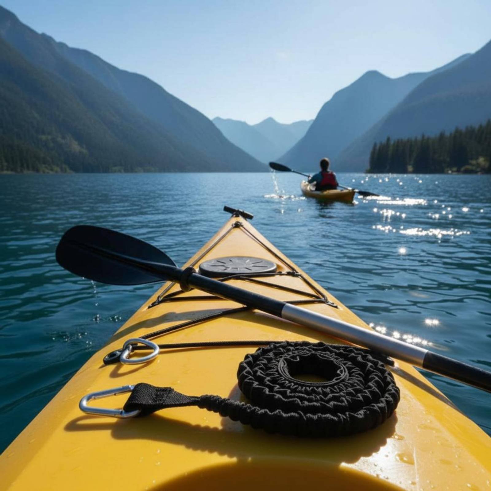 Kayak Paddle Leash Anti-Loss S - đánh giá và giá Fishing Boat Paddle
