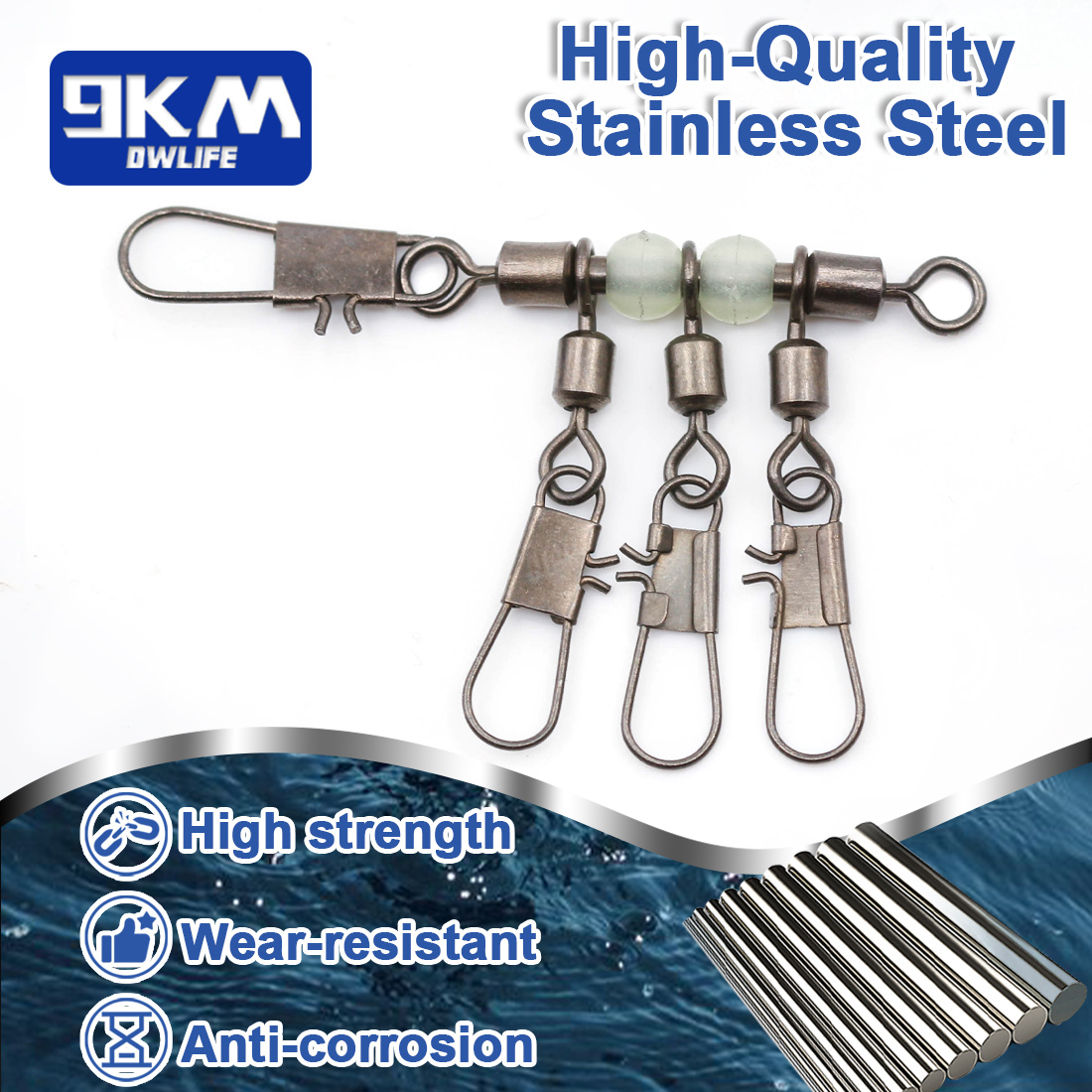 9KM 10pcs 4-Way Fishing Swivel - đánh giá và giá Fishing Boat Trailer