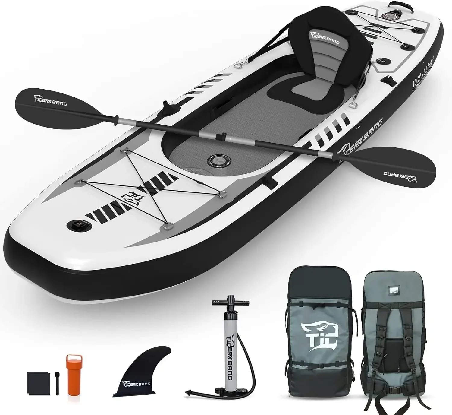 TIGERXBANG 10.2'x35''x8'' Infl - đánh giá và giá Fishing Boat Seat